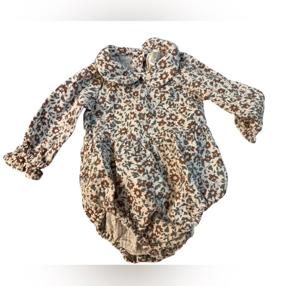 Rylee + Cru Other - Rylee + cru onesie romper longsleeve floral 6-12 months cotton organic